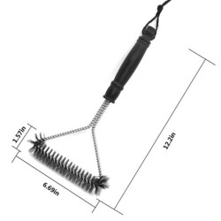 Barbecue Grill Grill Kefe Clean Tool Grill tartozékok Rozsdamentes acél sörték Tapadásmentes Tisztítókefék Grill tartozékok