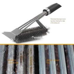 Barbecue Grill Grill Kefe Clean Tool Grill tartozékok Rozsdamentes acél sörték Tapadásmentes Tisztítókefék Grill tartozékok