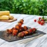 LMETJMA 90 db 25 cm-es natúr bambusz BBQ nyárs Bambusz pálcika BBQ Kabob nyárs grillezéshez Előétel Barbecue JT47