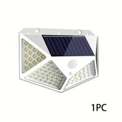 1/2/4/6 db 100 LED-es fali lámpa kültéri napelemes lámpa PIR mozgásérzékelős napenergiával működő napfény utcai lámpa kerti deko