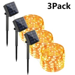 7M/12M/22/32M Solar Led Fairy Light kültéri festoon Led vízálló füzér füzér fények karácsonyi parti kerti napelemes lámpa dekorá