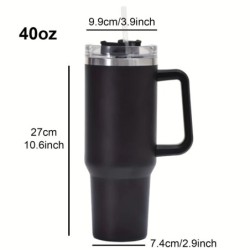 1200ml 304 rozsdamentes acél szigetelt vizes palack, Thermal Coffee Car Cup, Hideg meleg bögrék Vákuumos lombik fogantyúval,spor