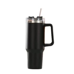 1200ml 304 rozsdamentes acél szigetelt vizes palack, Thermal Coffee Car Cup, Hideg meleg bögrék Vákuumos lombik fogantyúval,spor