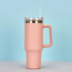 1200ml 304 rozsdamentes acél szigetelt vizes palack, Thermal Coffee Car Cup, Hideg meleg bögrék Vákuumos lombik fogantyúval,spor