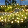 6/8/10 LED-es napenergiával működő kerti lámpák Firefly lámpák kültéri, vízálló, vibráló lámpák a teraszos utak díszítéséhez