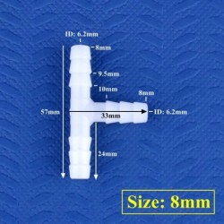 5 ~ 200 db 4 ~ 13 mm fehér PE póló csatlakozó akvárium tartály adapter levegő szivattyú tömlő Pagoda illesztések kerti öntöző ví