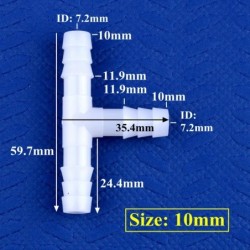 5 ~ 200 db 4 ~ 13 mm fehér PE póló csatlakozó akvárium tartály adapter levegő szivattyú tömlő Pagoda illesztések kerti öntöző ví