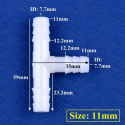 5 ~ 200 db 4 ~ 13 mm fehér PE póló csatlakozó akvárium tartály adapter levegő szivattyú tömlő Pagoda illesztések kerti öntöző ví