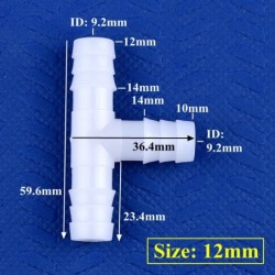 5 ~ 200 db 4 ~ 13 mm fehér PE póló csatlakozó akvárium tartály adapter levegő szivattyú tömlő Pagoda illesztések kerti öntöző ví