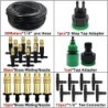 5M-30M Outdoor Misting Cooling System Garden Irrigation Watering 1/4'' Brass Atomizer Nozzles 4/7mm Hose for Patio Greenhouse