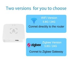 WiFi / Zigbee intelligens emberi jelenlét-érzékelő, fényerő-/távolságérzékelés, Tuya Smart Life otthoni automatizálás, Z2M Alexa