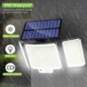 Solar Light kültéri 328/348 LED integrált szuperfényes mozgásérzékelő Erős teljesítmény IP65 Vízálló 3 üzemmód Kerti fal