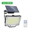 Solar Light kültéri 328/348 LED integrált szuperfényes mozgásérzékelő Erős teljesítmény IP65 Vízálló 3 üzemmód Kerti fal