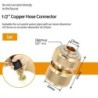 1/2" 3/4“ 1" Tap Quick Connector  Garden Irrigation Coupling Adapter Drip Copper Hose Tubing Repair Fittings Watering Tool