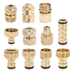 1/2" 3/4“ 1" Tap Quick Connector  Garden Irrigation Coupling Adapter Drip Copper Hose Tubing Repair Fittings Watering Tool