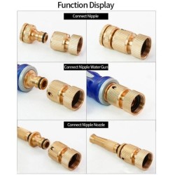 1/2" 3/4“ 1" Tap Quick Connector  Garden Irrigation Coupling Adapter Drip Copper Hose Tubing Repair Fittings Watering Tool