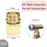 1/2" 3/4“ 1" Tap Quick Connector  Garden Irrigation Coupling Adapter Drip Copper Hose Tubing Repair Fittings Watering Tool