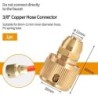 1/2" 3/4“ 1" Tap Quick Connector  Garden Irrigation Coupling Adapter Drip Copper Hose Tubing Repair Fittings Watering Tool