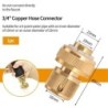 1/2" 3/4“ 1" Tap Quick Connector  Garden Irrigation Coupling Adapter Drip Copper Hose Tubing Repair Fittings Watering Tool