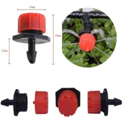 50-500pcs Adjustable Irrigation Drippers Sprinklers 1/4''  Emitter Dripper Micro Drip Irrigation Sprinklers for Watering System