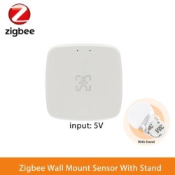 Intelligens élet Zigbee emberi jelenlét érzékelő Tuya Wifi MmWave Radar Pir Montion érzékelő fényerősségérzékeléssel okosotthonh