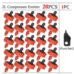 20-200 DB 2L 4L 8L nyomást automata kompenzáló csepegtető állandó áramlású kerti kibocsátó tartós öntözővíz-szabályozó csepegtet