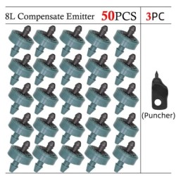 20-200 DB 2L 4L 8L nyomást automata kompenzáló csepegtető állandó áramlású kerti kibocsátó tartós öntözővíz-szabályozó csepegtet