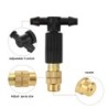 50-1pcs 4/7PVC Outdoor Misting Cooling System Garden Irrigation Watering 1/4'' Brass Atomizer Adjustable Garden Micro Sprinklers