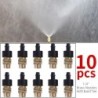 50-1pcs 4/7PVC Outdoor Misting Cooling System Garden Irrigation Watering 1/4'' Brass Atomizer Adjustable Garden Micro Sprinklers