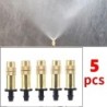 50-1pcs 4/7PVC Outdoor Misting Cooling System Garden Irrigation Watering 1/4'' Brass Atomizer Adjustable Garden Micro Sprinklers