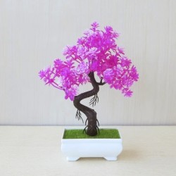 Mesterséges műanyag növények Bonsai kis facserép Hamis növény Cserepes virágoskert elrendezés Díszek Szoba Otthon Asztaldekoráci