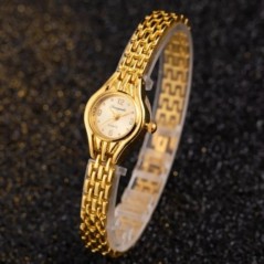 Egyszerű elegáns kis női órák Luxus márkájú arany karórák női női kvarc órák lányoknak montre femme