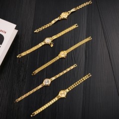 Egyszerű elegáns kis női órák Luxus márkájú arany karórák női női kvarc órák lányoknak montre femme