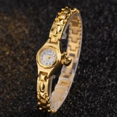 Egyszerű elegáns kis női órák Luxus márkájú arany karórák női női kvarc órák lányoknak montre femme