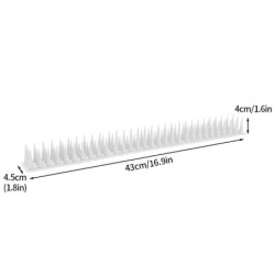 25 cm-es galamb tüskék elrettentő madárriasztó rozsdamentes acél madártüskék tövis az erkélyen eresz küszöbök galambriasztó