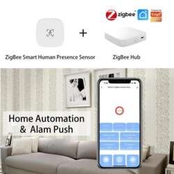 ZigBee Wifi MmWave emberi jelenlét mozgásérzékelő fényerő-/távolságérzékeléssel 5/110/220V Tuya Smart Life otthoni automatizálás