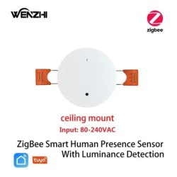 ZigBee Wifi MmWave emberi jelenlét mozgásérzékelő fényerő-/távolságérzékeléssel 5/110/220V Tuya Smart Life otthoni automatizálás