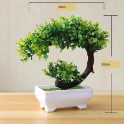 Új zöld mesterséges növények Bonsai kis fa fű virág cserepes bonsai Halloween esküvői karácsonyi buli Otthoni iroda dekoráció