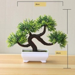 Új zöld mesterséges növények Bonsai kis fa fű virág cserepes bonsai Halloween esküvői karácsonyi buli Otthoni iroda dekoráció