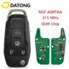 Datong World Car Remote Key Fit for Ford F150-F550 Fusion Explorer N5F-A08TAA ID49Chip 315 Mhz Auto Smart Control HU101 Flip Key