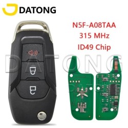 Datong World Car Remote Key Fit for Ford F150-F550 Fusion Explorer N5F-A08TAA ID49Chip 315 Mhz Auto Smart Control HU101 Flip Key