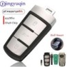 jingyuqin 3 gombos Flip Smart autós távirányító kulcstartó ID48 chippel 3C0959752BA 433MHZ ID48 VW Passat B6 3C B7 Magotan CC-he