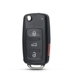 KEYYOU 10db 2/3/4 gombos távirányítós kulcstartó Skoda Octavia VW Volkswagen Golf Mk6 Tiguan Polo Passat CC SEAT cseretokhoz