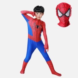 Gyerek Pókember Halloween és Farsangi jelmez Spiderman szuperhős jelmez Gyerekparti Cosplay 3D stílusban A legjobb ajándék