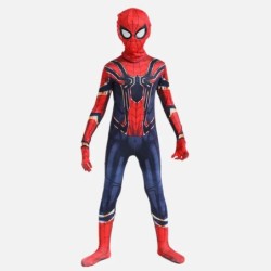 Gyerek Pókember Halloween és Farsangi jelmez Spiderman szuperhős jelmez Gyerekparti Cosplay 3D stílusban A legjobb ajándék