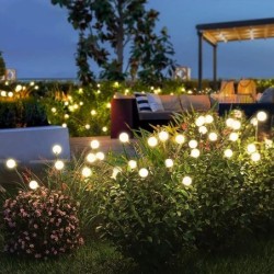 Kerti lámpák – új, korszerűsített napelemes Firefly Lights kültéri vízálló vibráns kerti lámpák a Decorationi számára