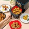 Újrafelhasználható Airfryer serpenyőtartó tartozékok Szilikon légsütők Sütő tepsi Pizza csirke Airfryer tapadásmentes szilikon f