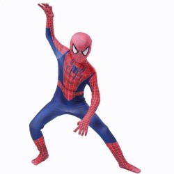 Gyerek Pókember Halloween és Farsangi jelmez Spiderman szuperhős jelmez Gyerekparti Cosplay 3D stílusban A legjobb ajándék