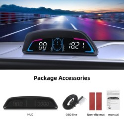 G3 / B3 Head Up Display OBD2 GPS Smart Car HUD digitális sebességmérő Biztonsági riasztó RPM Vízhőmérséklet fordulatszámmérő óra