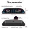 G3 / B3 Head Up Display OBD2 GPS Smart Car HUD digitális sebességmérő Biztonsági riasztó RPM Vízhőmérséklet fordulatszámmérő óra